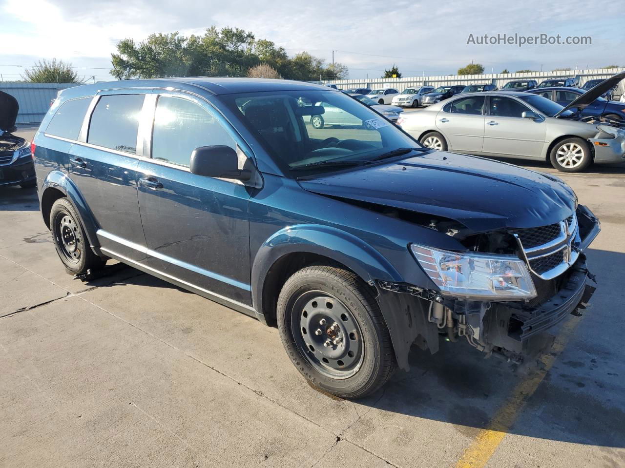 2014 Dodge Journey Se Синий vin: 3C4PDCAB2ET201316