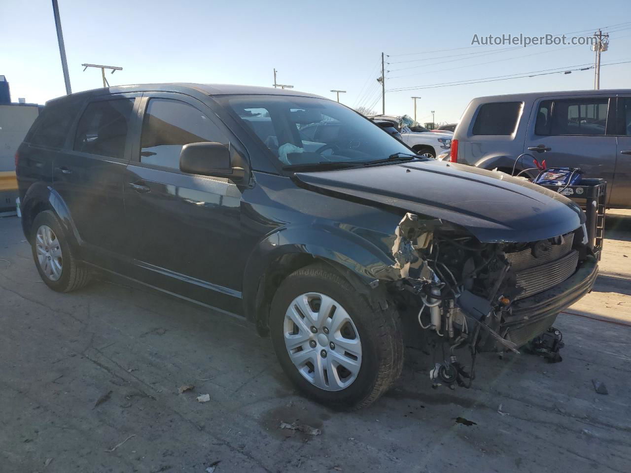 2014 Dodge Journey Se Green vin: 3C4PDCAB2ET214017