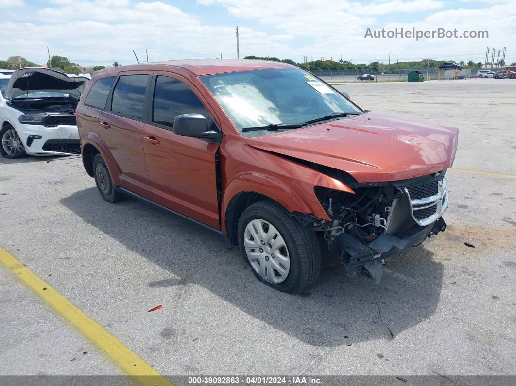 2014 Dodge Journey American Value Pkg Orange vin: 3C4PDCAB2ET303974