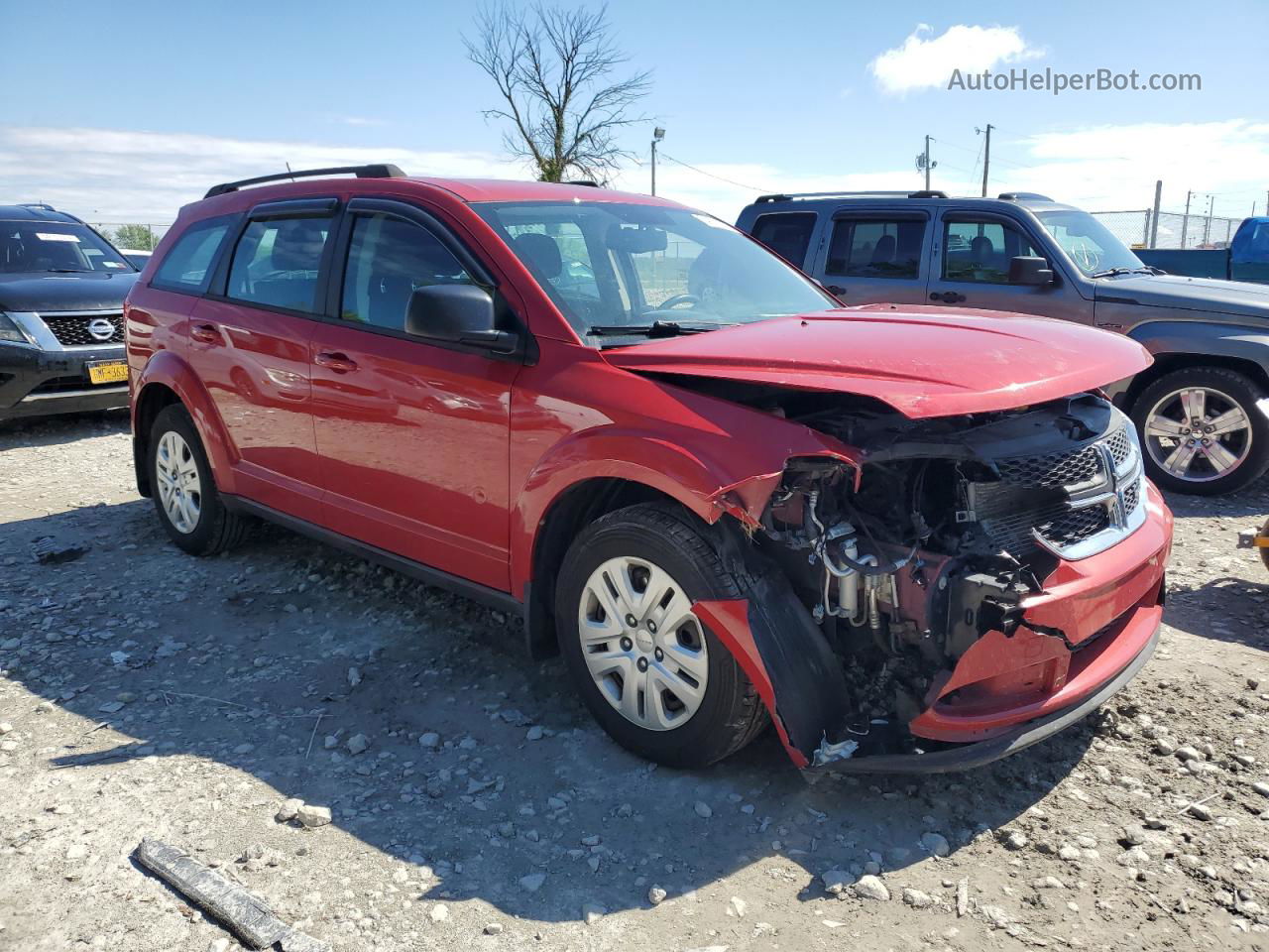 2014 Dodge Journey Se Красный vin: 3C4PDCAB2ET311752