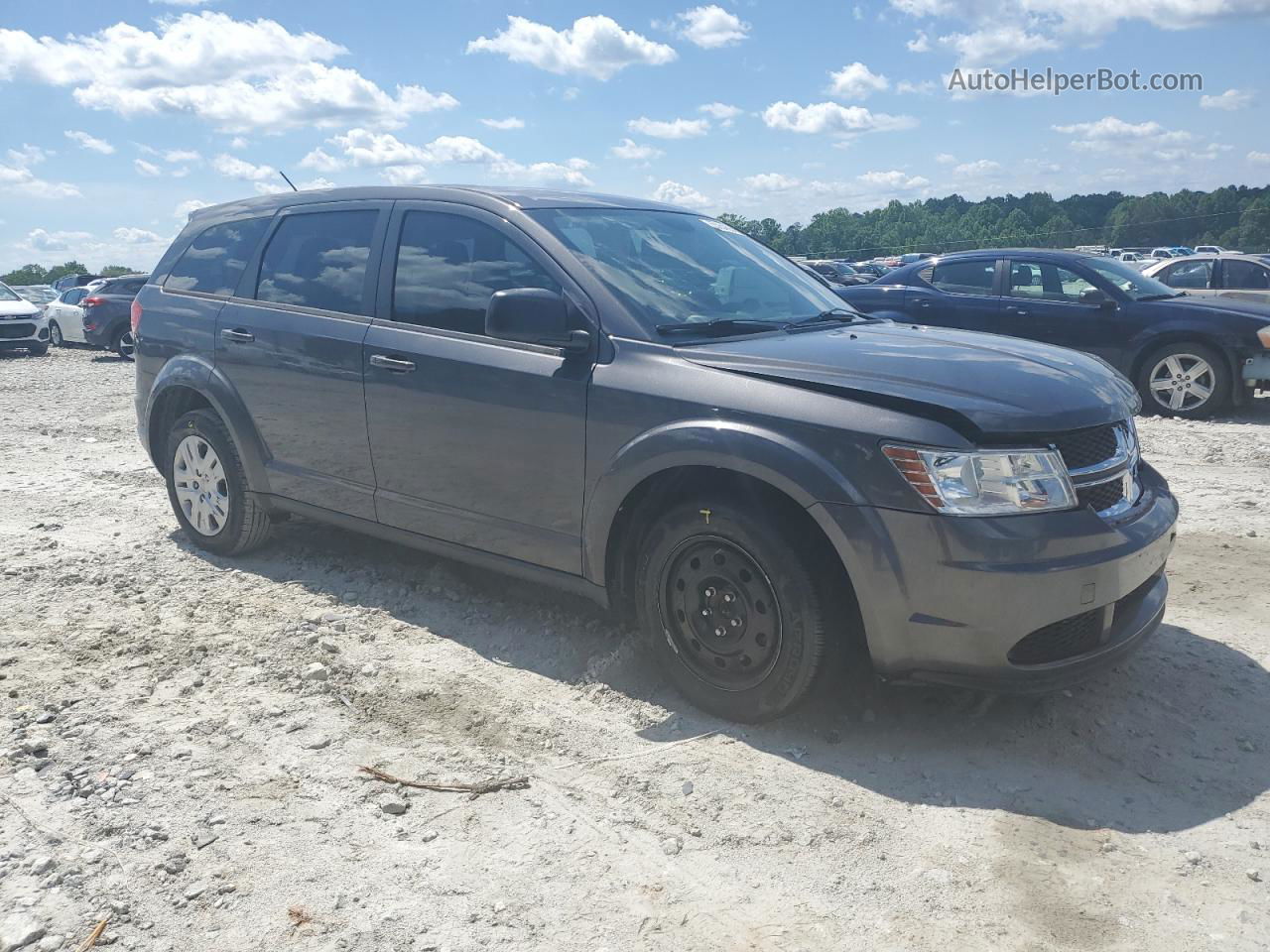 2014 Dodge Journey Se Gray vin: 3C4PDCAB2ET315123