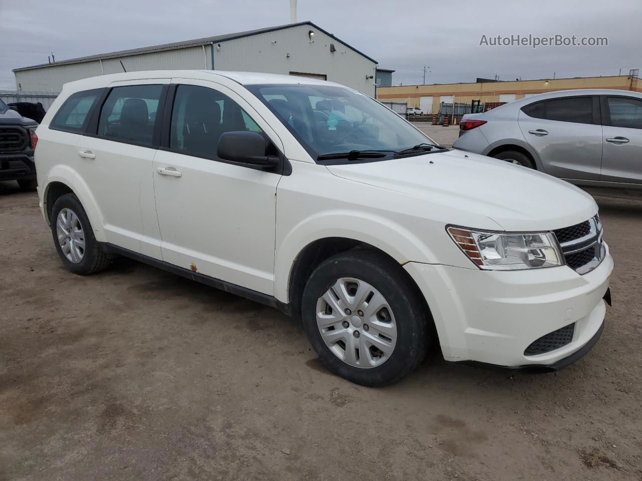 2015 Dodge Journey Se White vin: 3C4PDCAB2FT509846