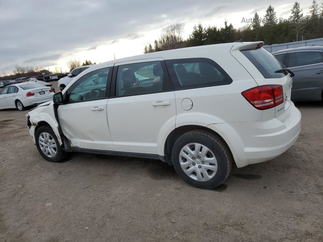 2015 Dodge Journey Se White vin: 3C4PDCAB2FT509846