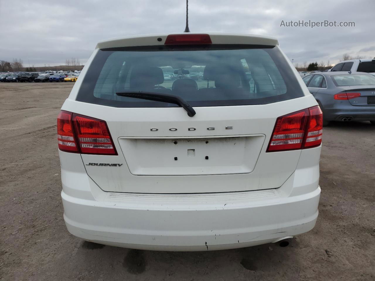 2015 Dodge Journey Se White vin: 3C4PDCAB2FT509846