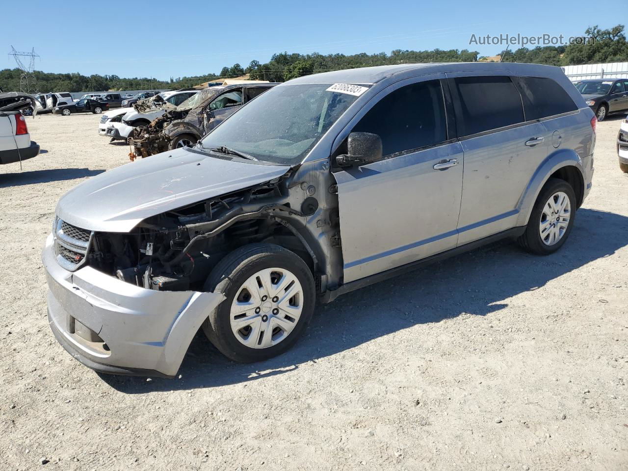 2015 Dodge Journey Se Silver vin: 3C4PDCAB2FT521351