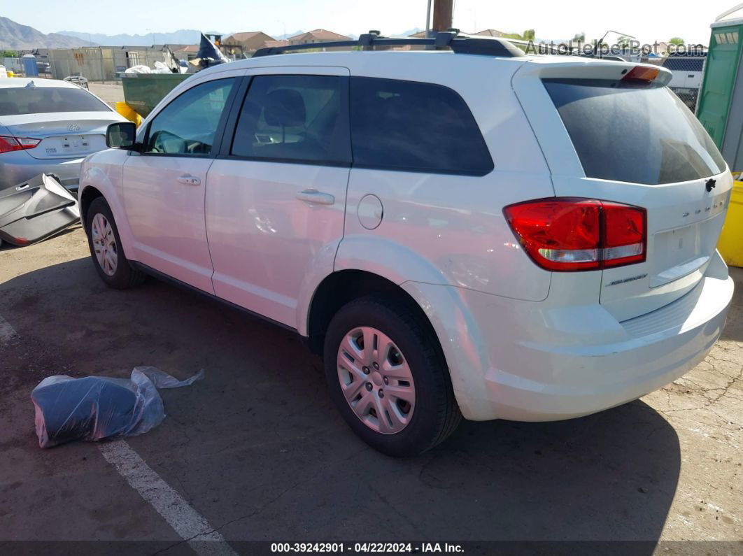 2015 Dodge Journey Se White vin: 3C4PDCAB2FT695047