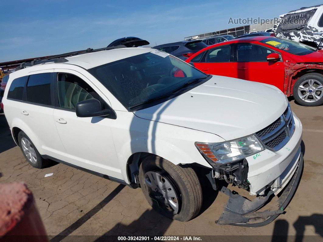 2015 Dodge Journey Se White vin: 3C4PDCAB2FT695047