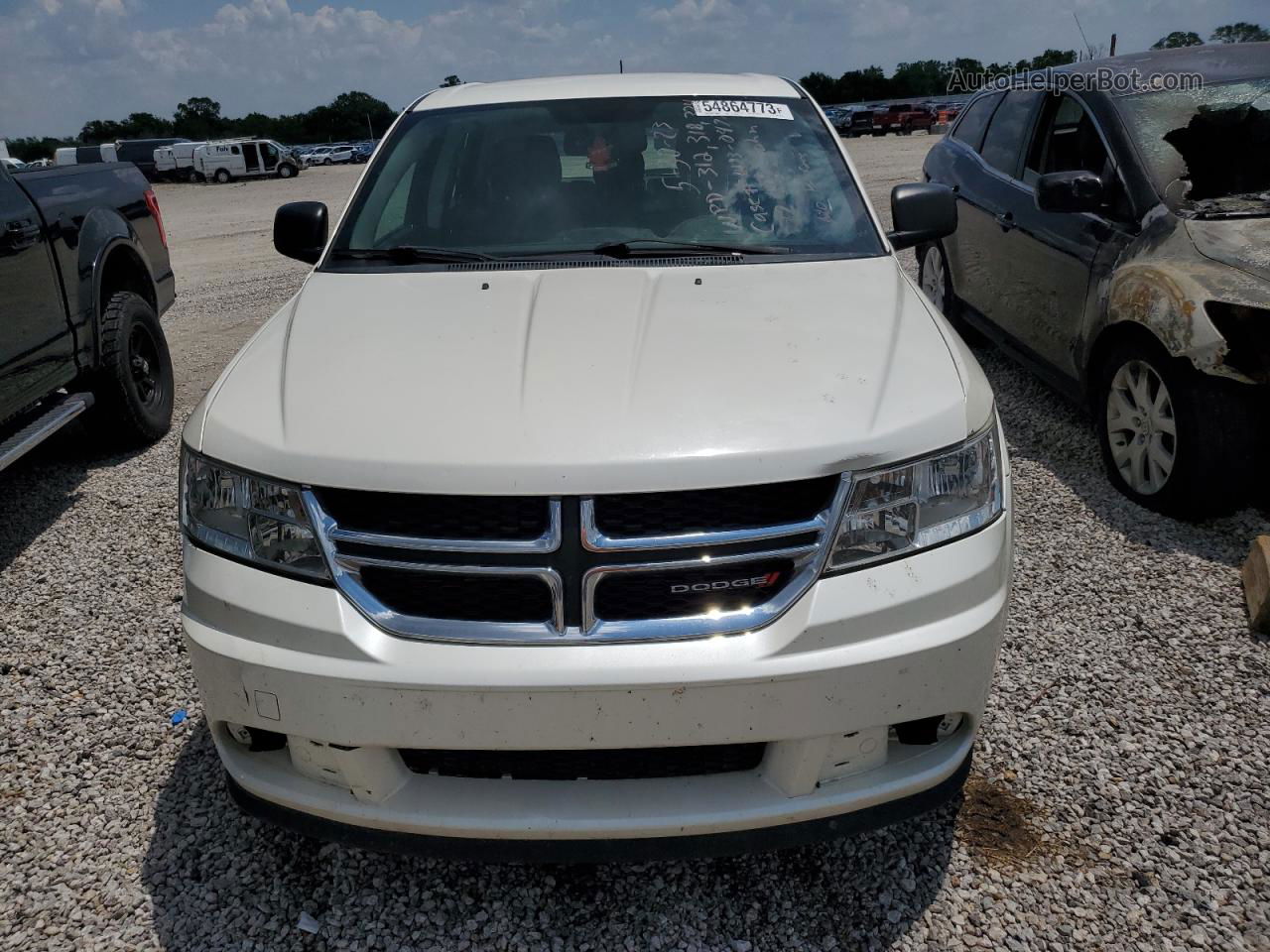 2015 Dodge Journey Se White vin: 3C4PDCAB2FT699731