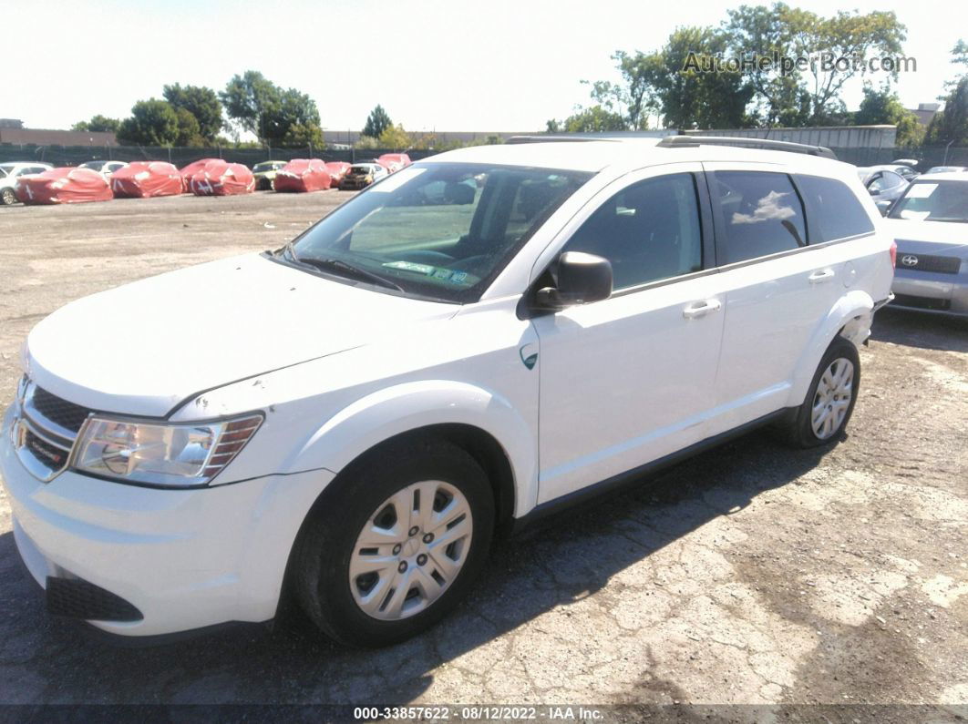 2016 Dodge Journey Se White vin: 3C4PDCAB2GT104233