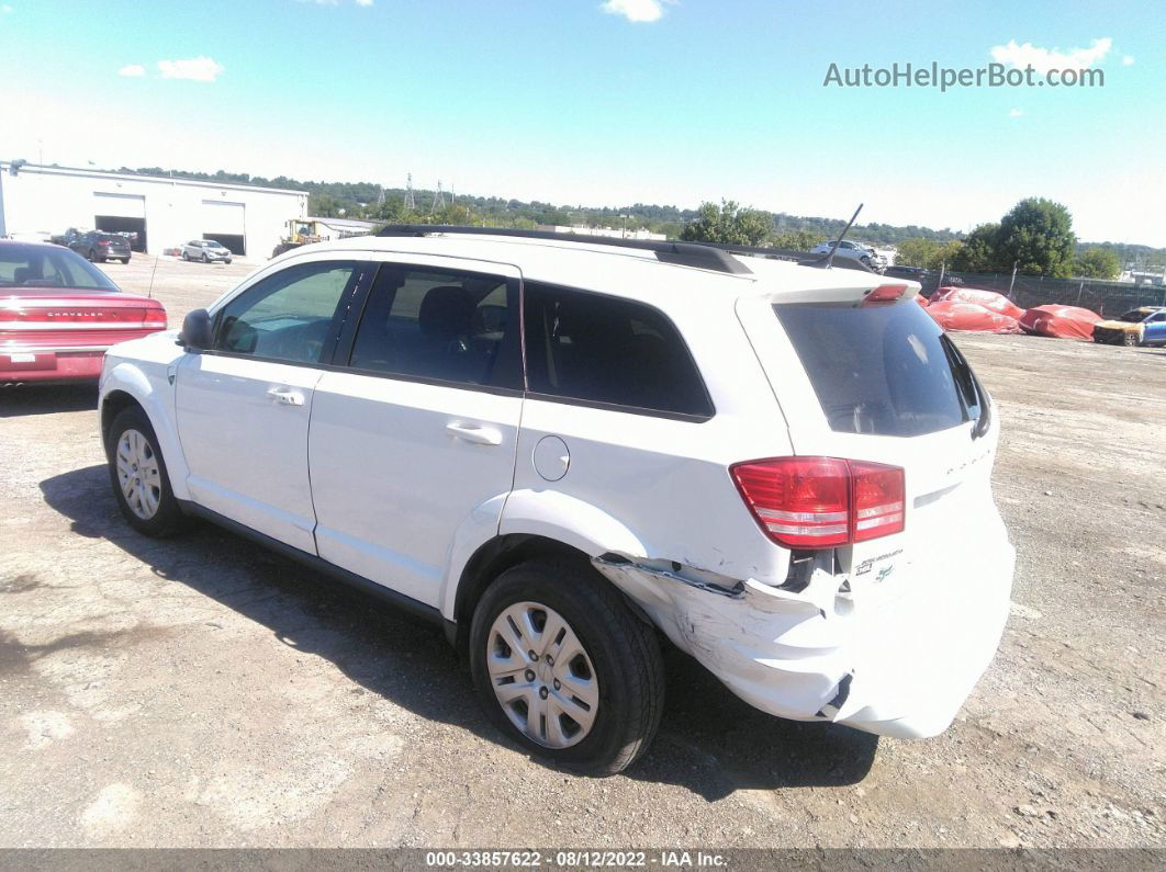 2016 Dodge Journey Se Белый vin: 3C4PDCAB2GT104233