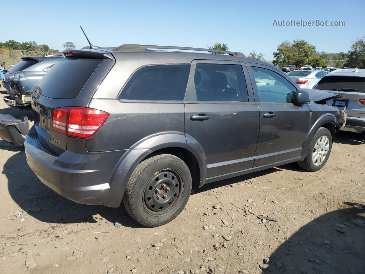 2017 Dodge Journey Se Черный vin: 3C4PDCAB2HT516699