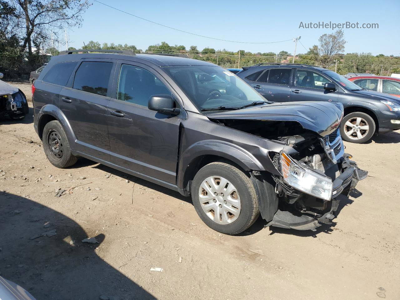 2017 Dodge Journey Se Черный vin: 3C4PDCAB2HT516699