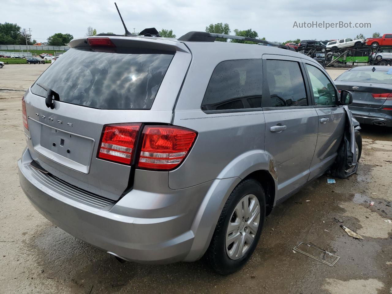 2017 Dodge Journey Se Silver vin: 3C4PDCAB2HT653867