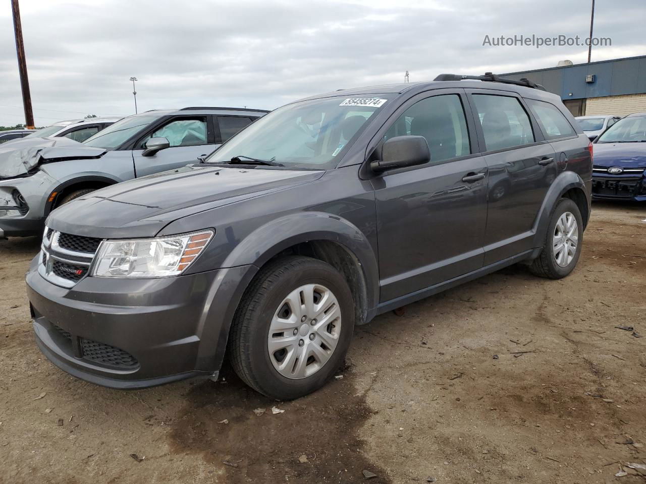 2014 Dodge Journey Se Gray vin: 3C4PDCAB3ET252372