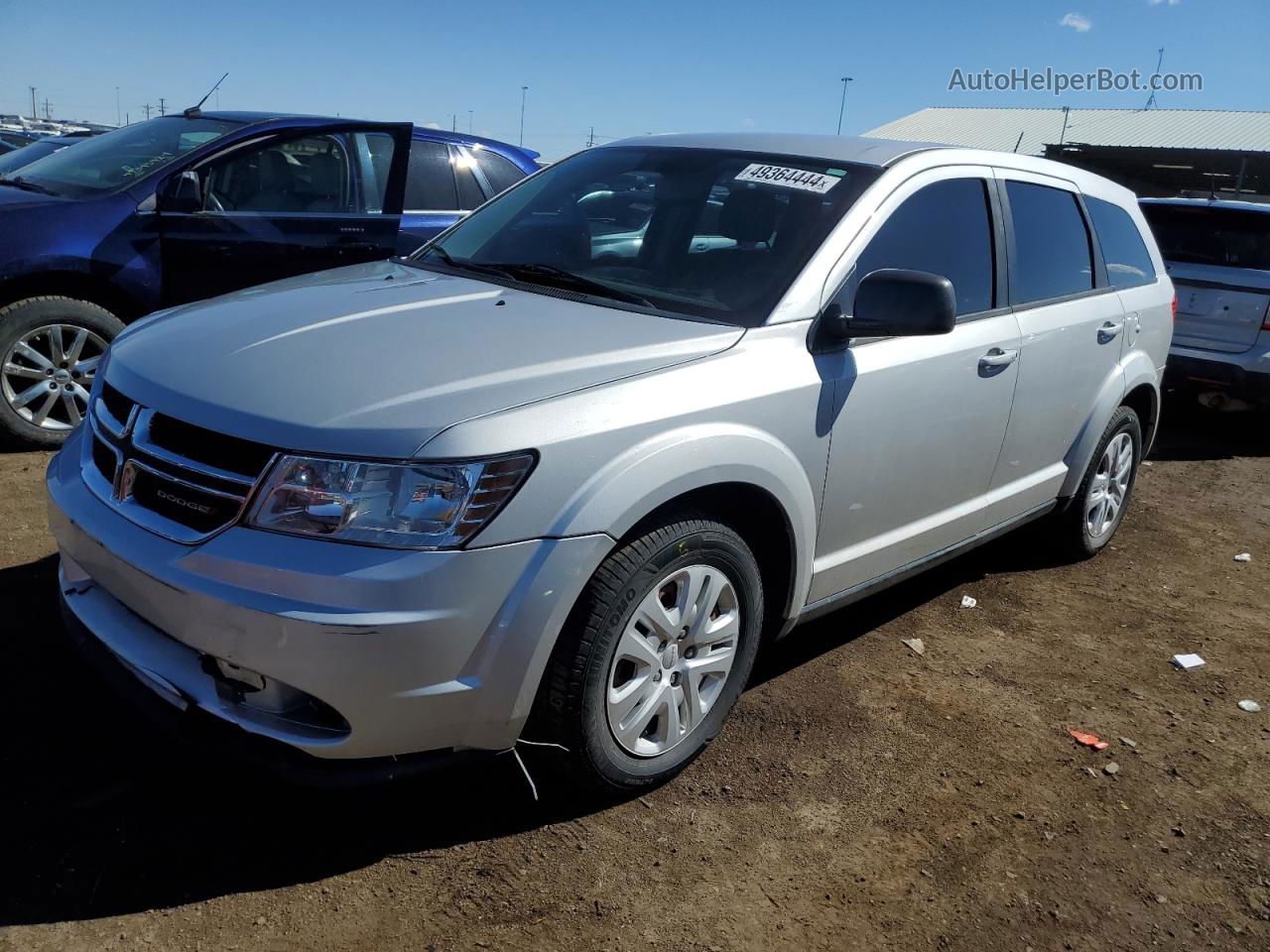 2014 Dodge Journey Se Silver vin: 3C4PDCAB3ET264831