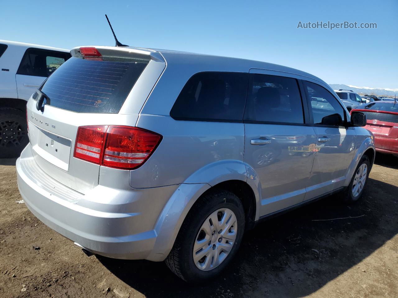 2014 Dodge Journey Se Silver vin: 3C4PDCAB3ET264831