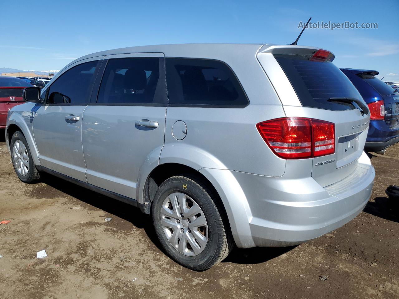 2014 Dodge Journey Se Silver vin: 3C4PDCAB3ET264831