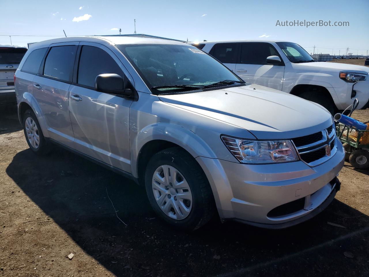 2014 Dodge Journey Se Silver vin: 3C4PDCAB3ET264831