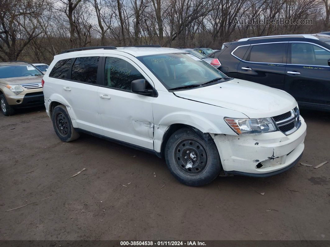 2016 Dodge Journey Se White vin: 3C4PDCAB3GT212246