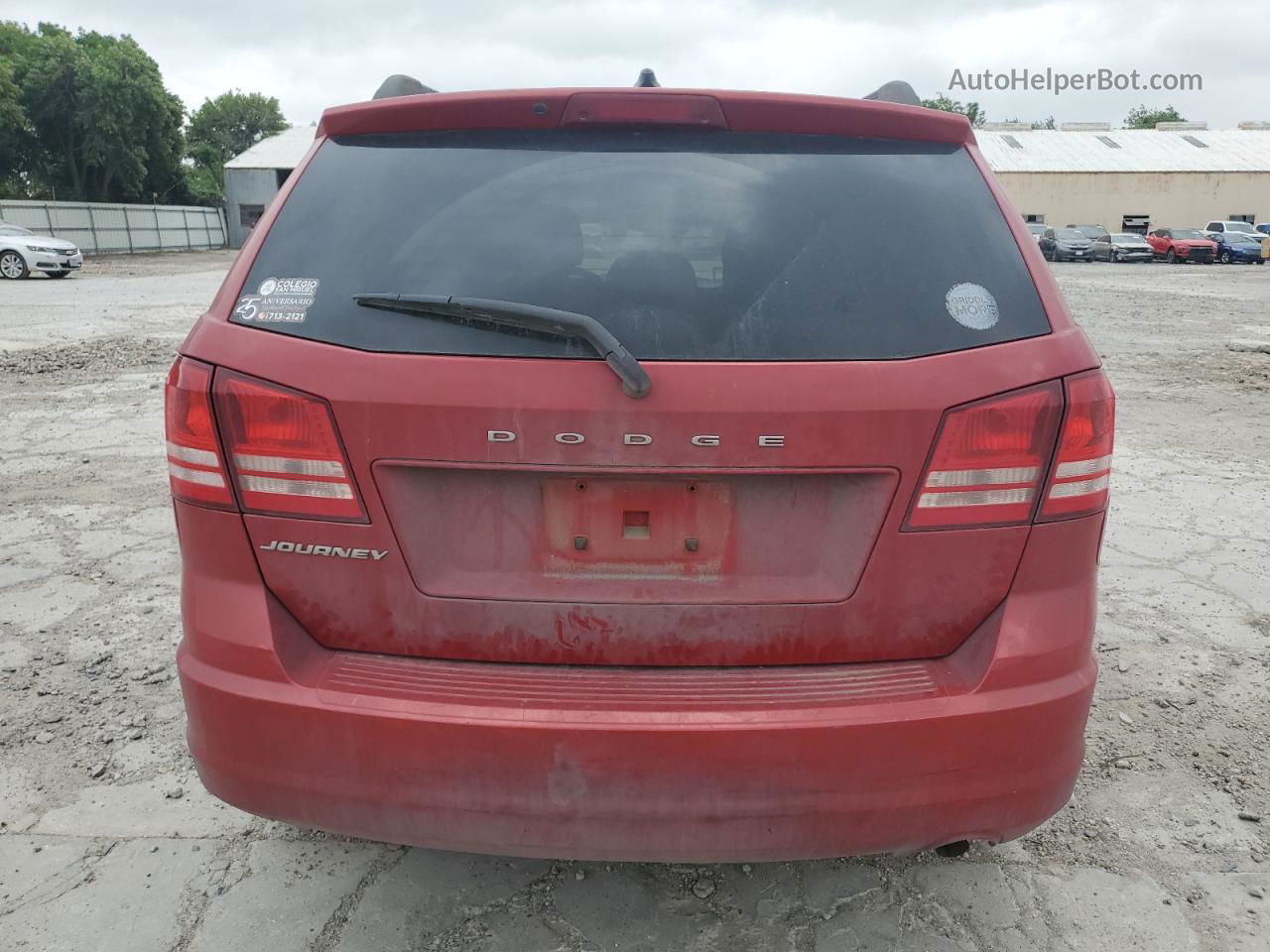 2017 Dodge Journey Se Красный vin: 3C4PDCAB3HT545452