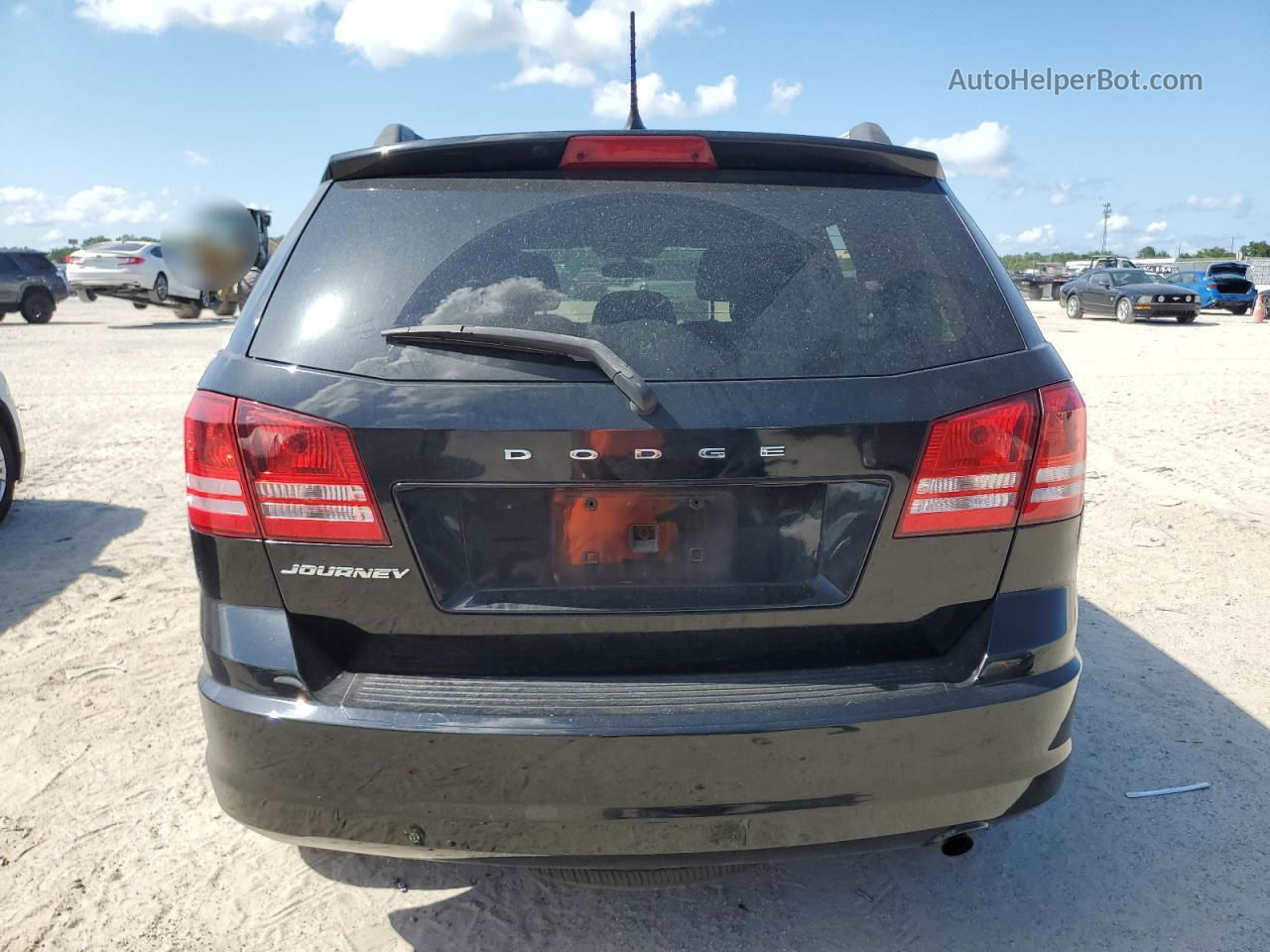 2017 Dodge Journey Se Black vin: 3C4PDCAB3HT552935