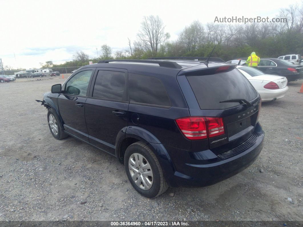 2017 Dodge Journey Se Blue vin: 3C4PDCAB3HT568519