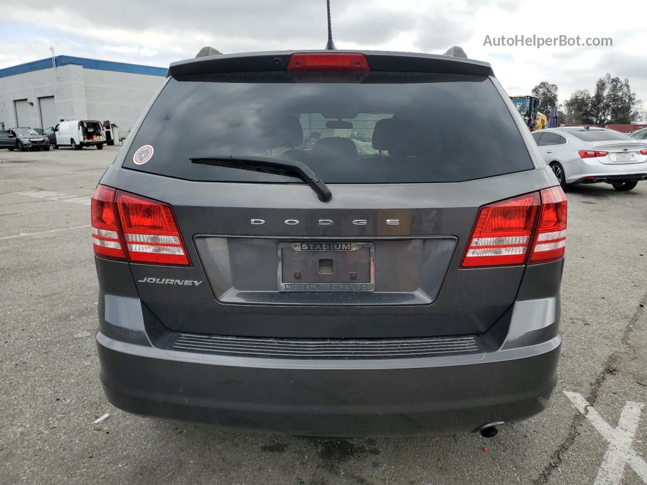 2017 Dodge Journey Se Gray vin: 3C4PDCAB3HT673979