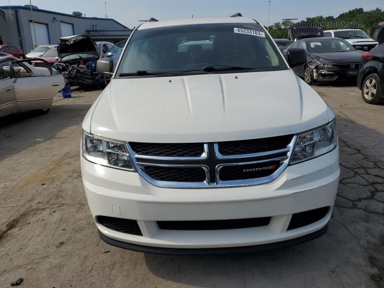 2017 Dodge Journey Se White vin: 3C4PDCAB3HT709119