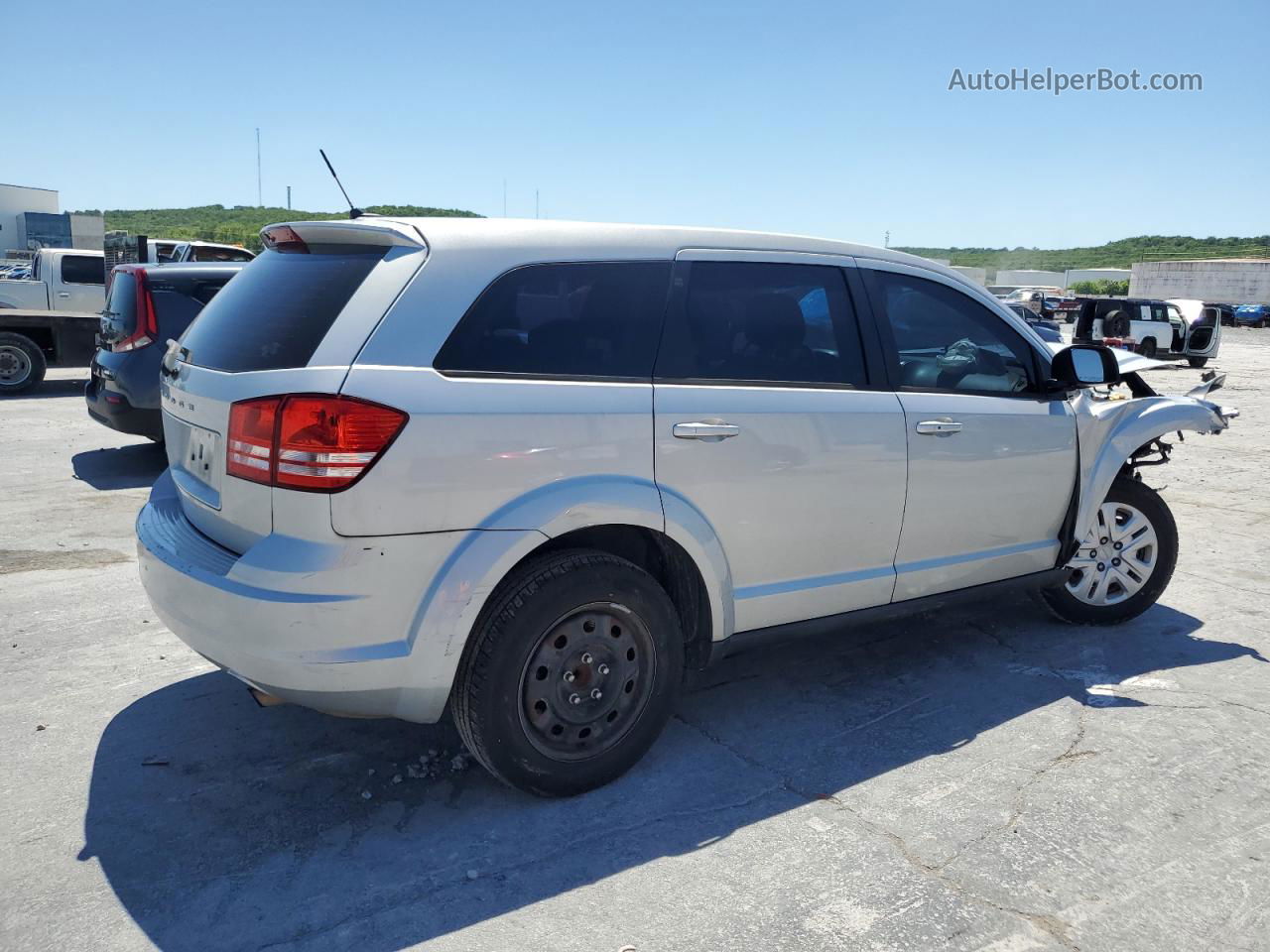 2014 Dodge Journey Se Серебряный vin: 3C4PDCAB4ET102156