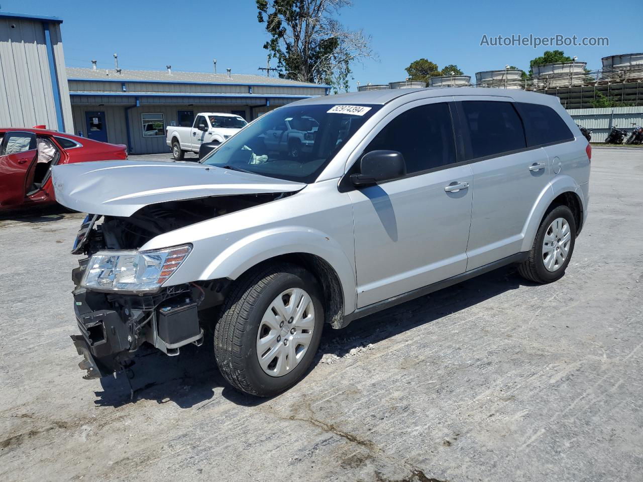 2014 Dodge Journey Se Серебряный vin: 3C4PDCAB4ET102156