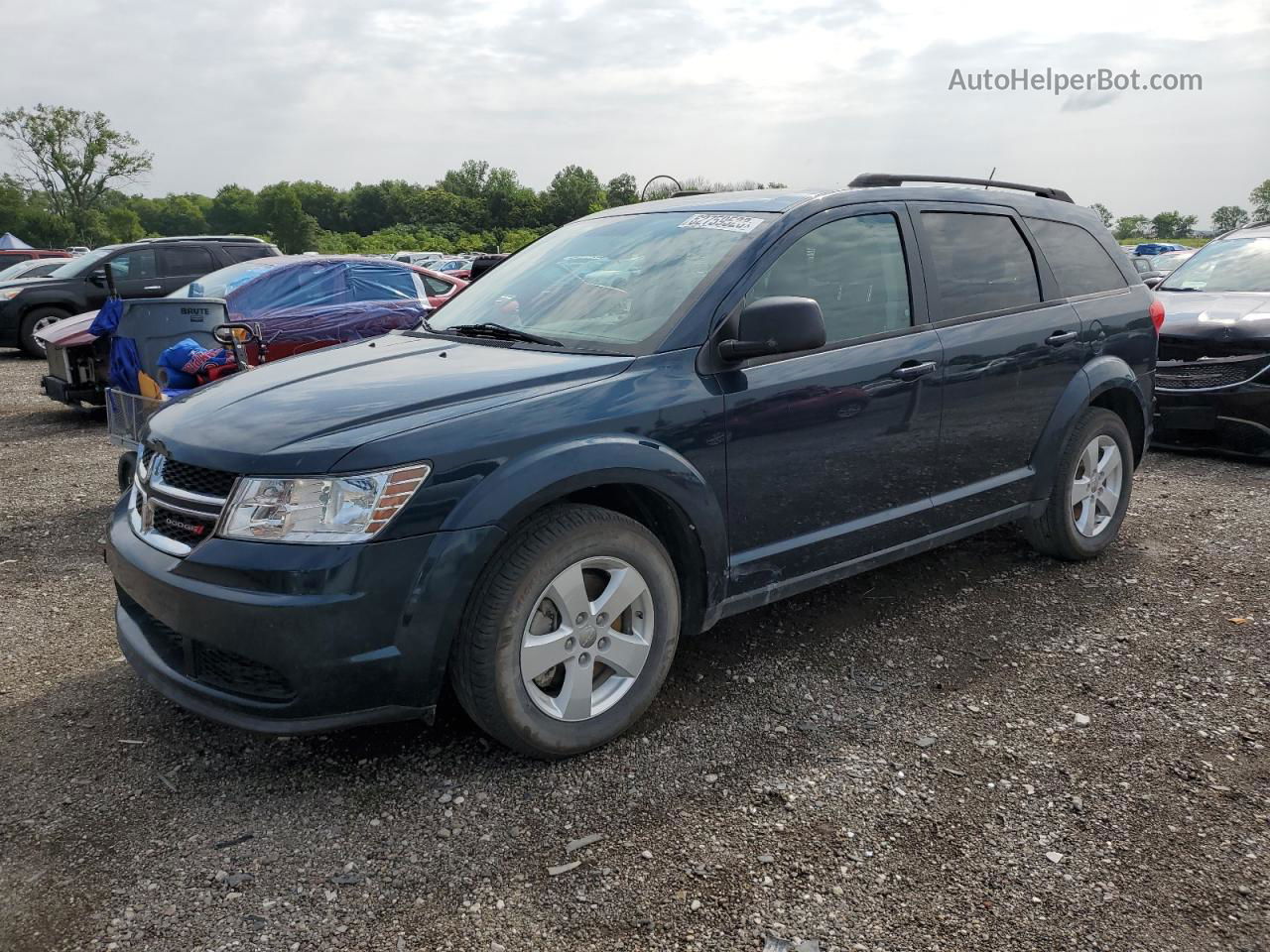 2014 Dodge Journey Se Blue vin: 3C4PDCAB4ET102707