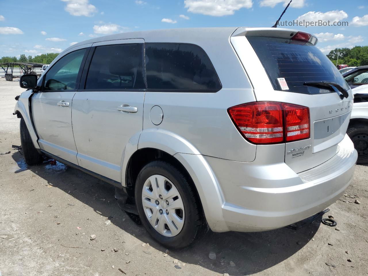 2014 Dodge Journey Se Silver vin: 3C4PDCAB4ET140017