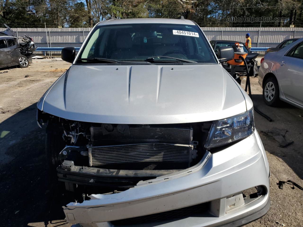 2014 Dodge Journey Se Silver vin: 3C4PDCAB4ET141507