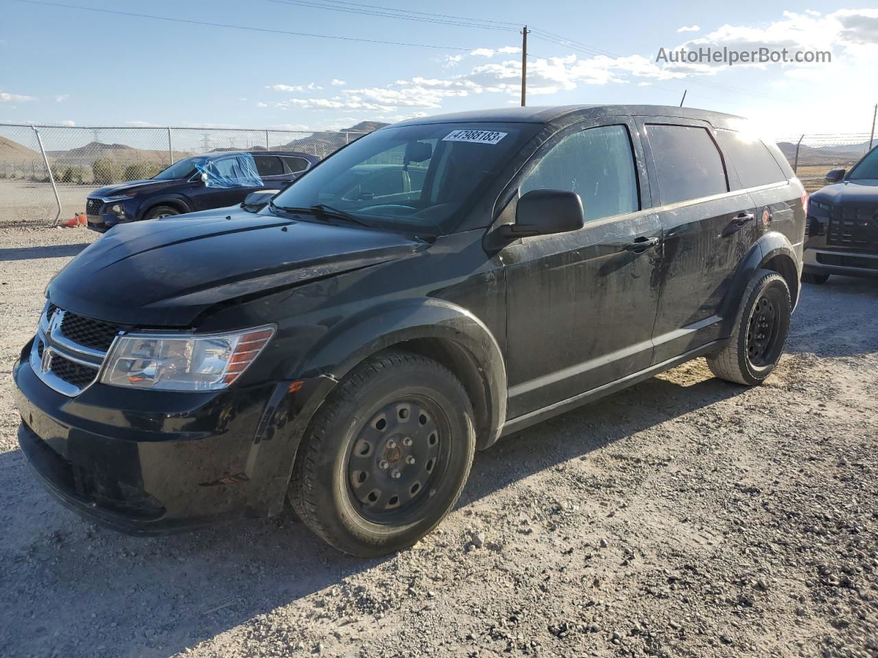 2014 Dodge Journey Se Черный vin: 3C4PDCAB4ET148988