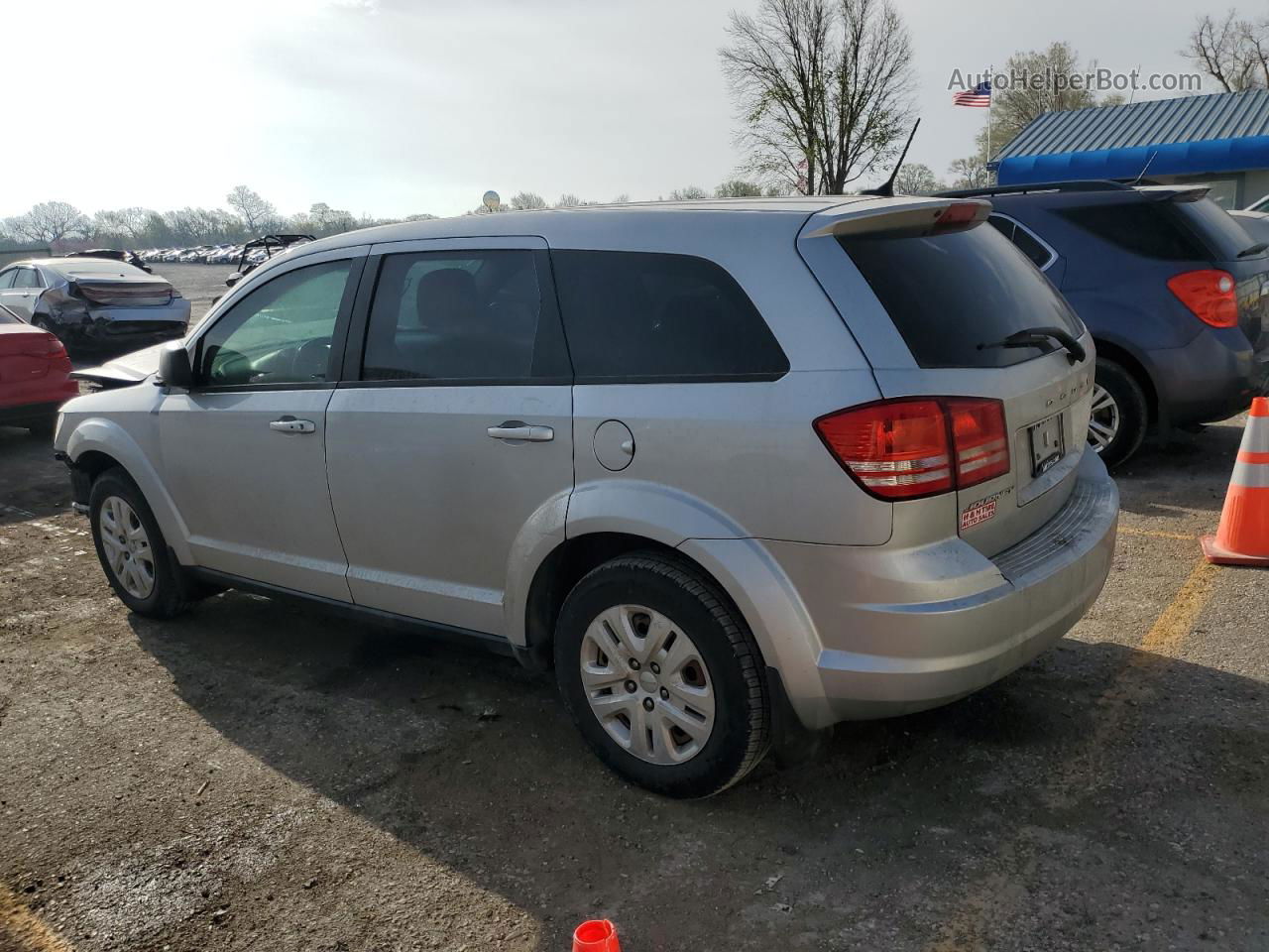 2014 Dodge Journey Se Silver vin: 3C4PDCAB4ET280763