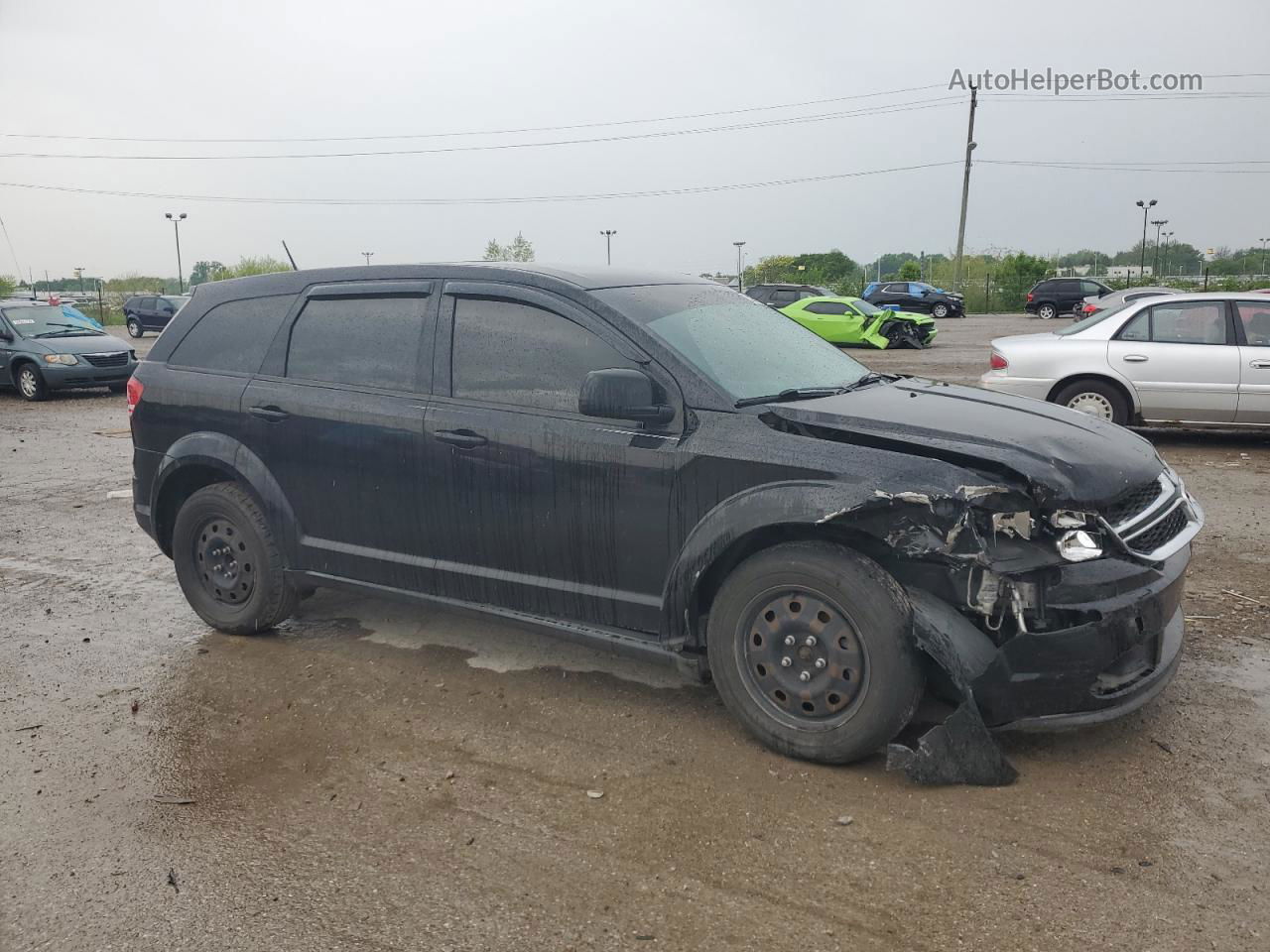 2014 Dodge Journey Se Black vin: 3C4PDCAB4ET315298