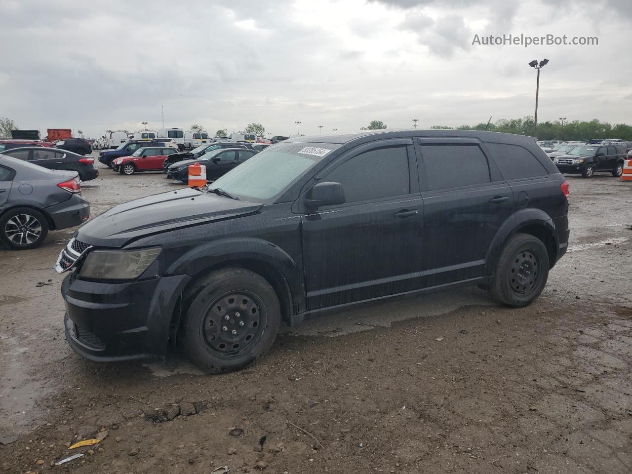 2014 Dodge Journey Se Black vin: 3C4PDCAB4ET315298