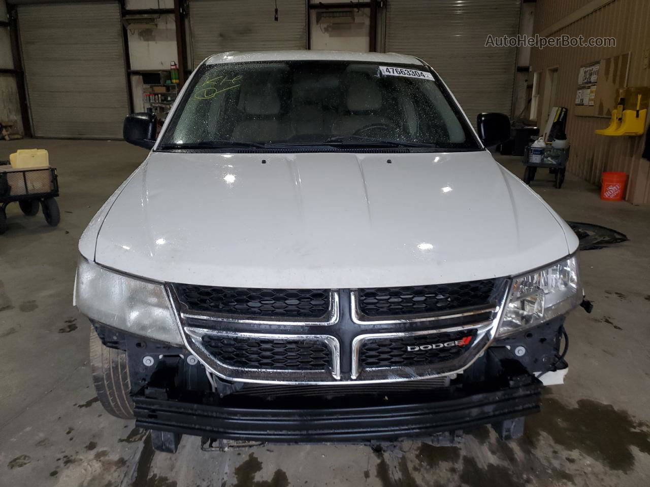 2015 Dodge Journey Se White vin: 3C4PDCAB4FT552293