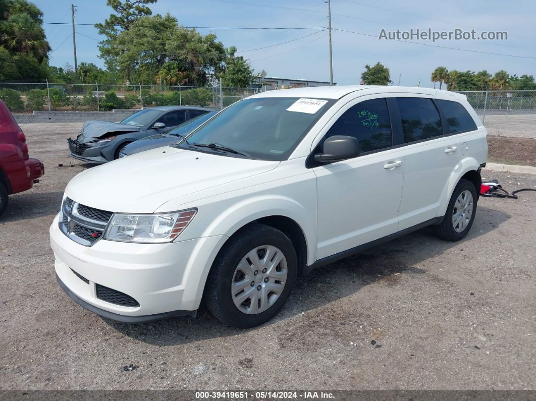 2015 Dodge Journey American Value Pkg White vin: 3C4PDCAB4FT587920