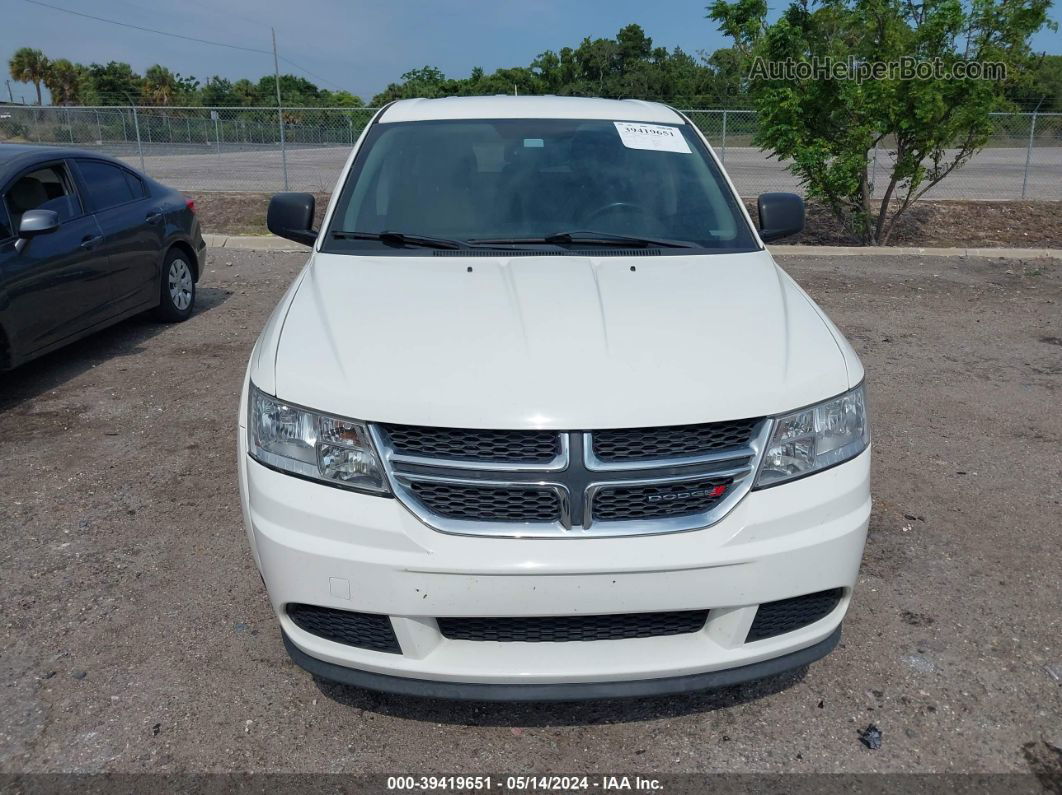 2015 Dodge Journey American Value Pkg White vin: 3C4PDCAB4FT587920