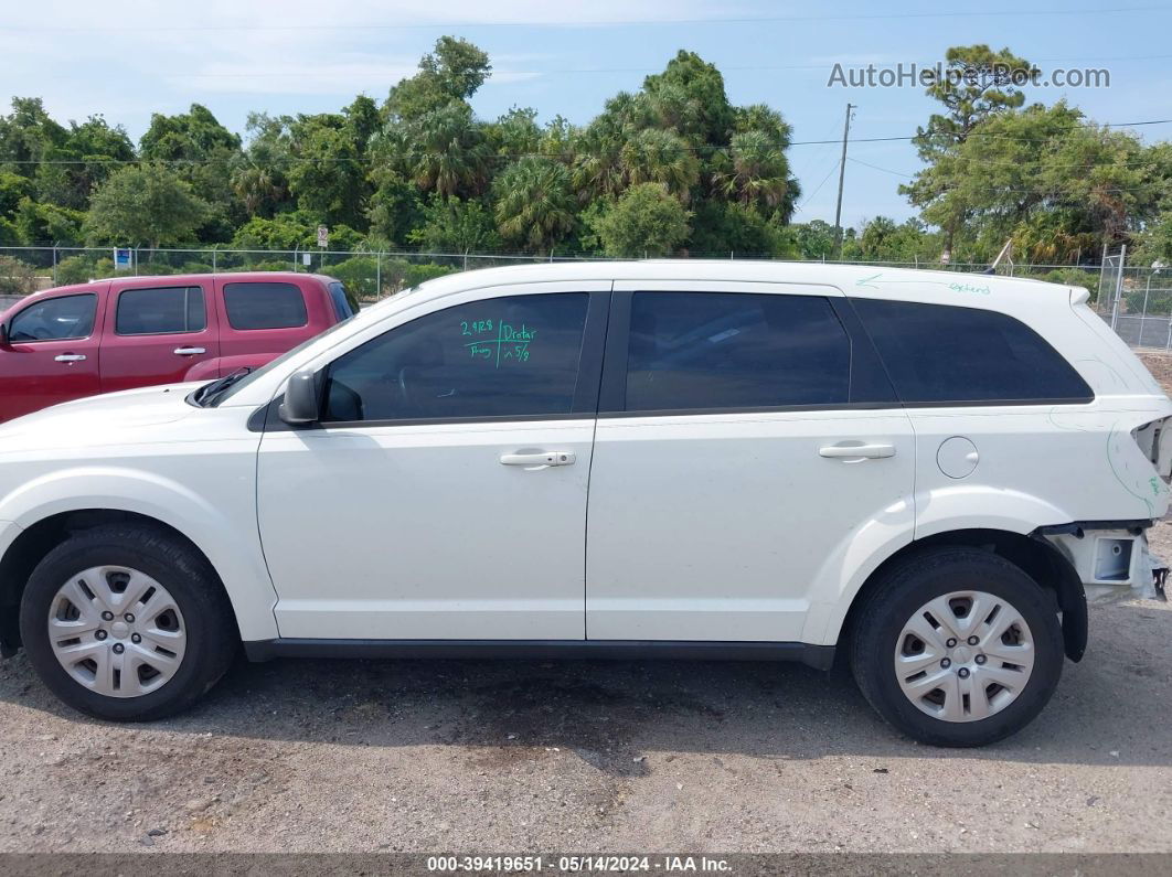 2015 Dodge Journey American Value Pkg White vin: 3C4PDCAB4FT587920