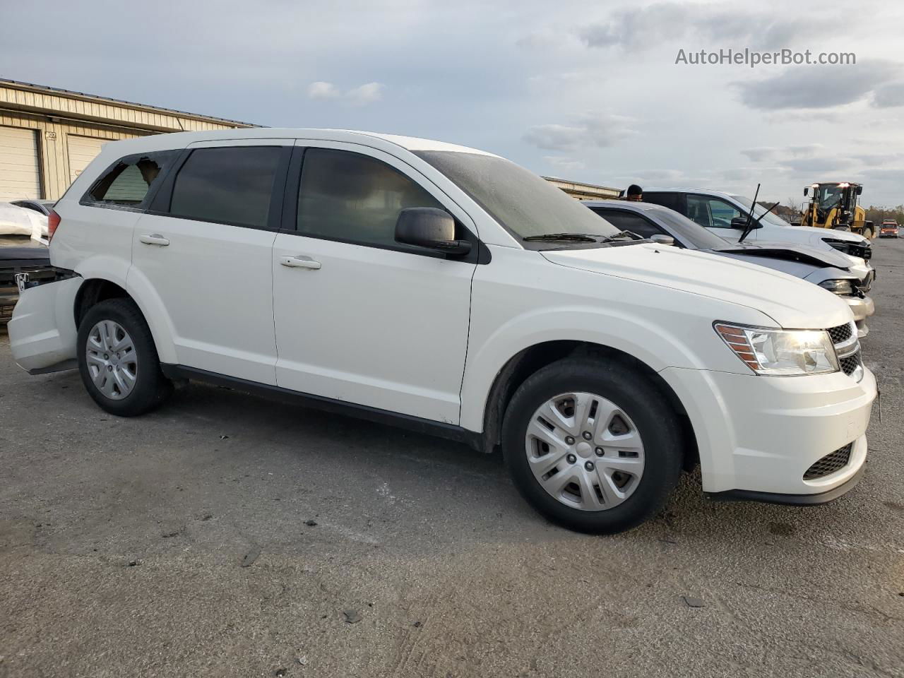 2015 Dodge Journey Se White vin: 3C4PDCAB4FT595712