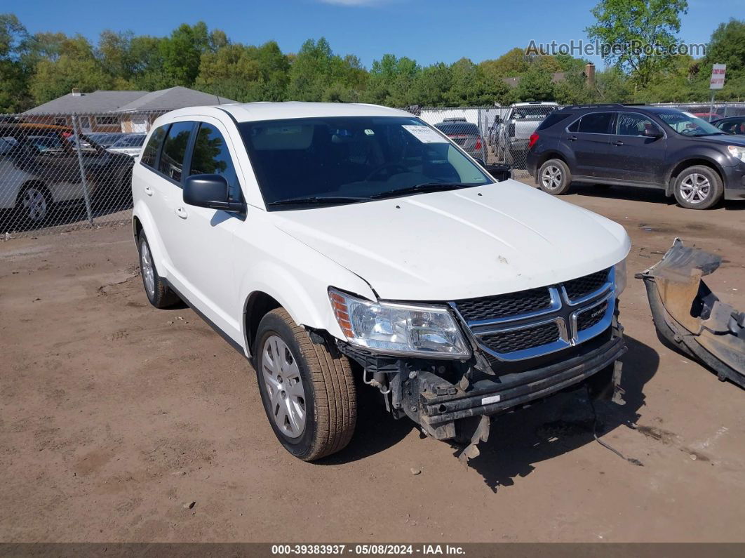 2015 Dodge Journey American Value Pkg White vin: 3C4PDCAB4FT683336