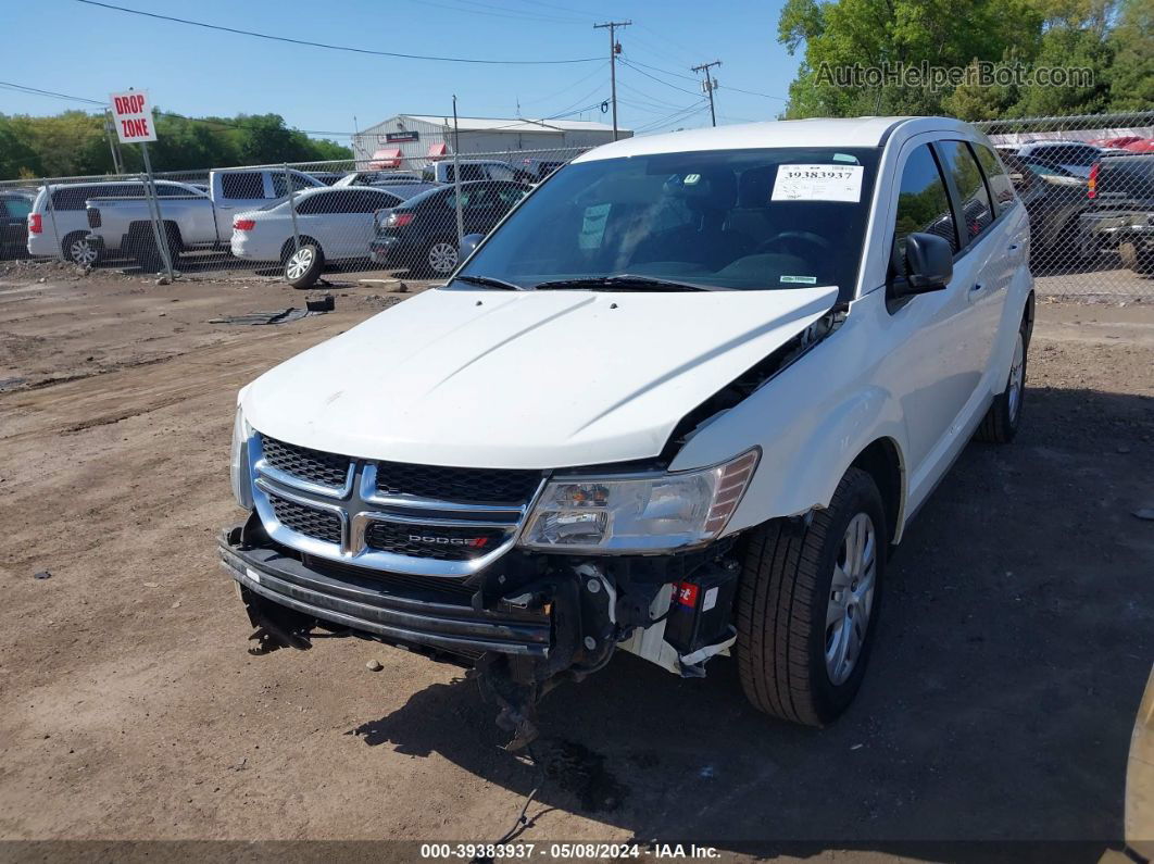 2015 Dodge Journey American Value Pkg White vin: 3C4PDCAB4FT683336