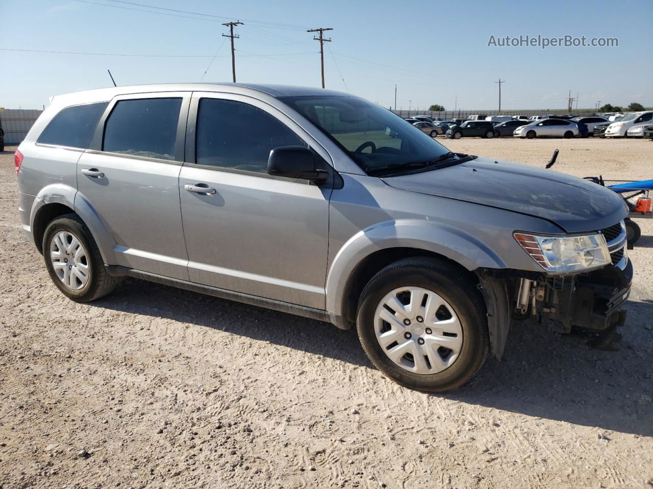 2015 Dodge Journey Se Gray vin: 3C4PDCAB4FT688083