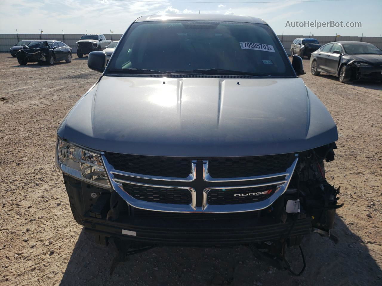 2015 Dodge Journey Se Gray vin: 3C4PDCAB4FT688083