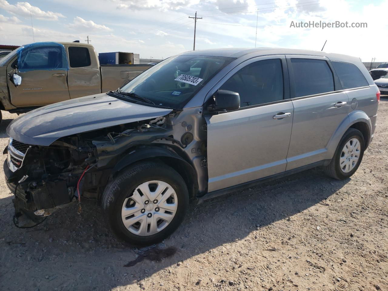 2015 Dodge Journey Se Серый vin: 3C4PDCAB4FT688083