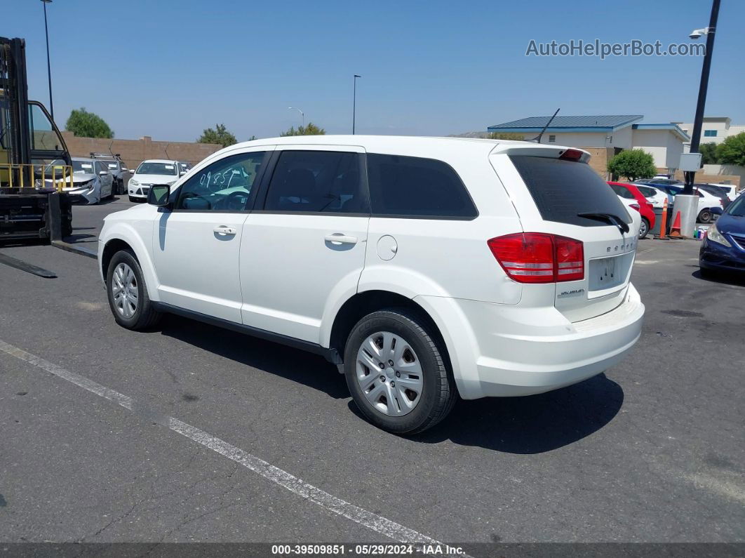 2015 Dodge Journey American Value Pkg White vin: 3C4PDCAB4FT715203