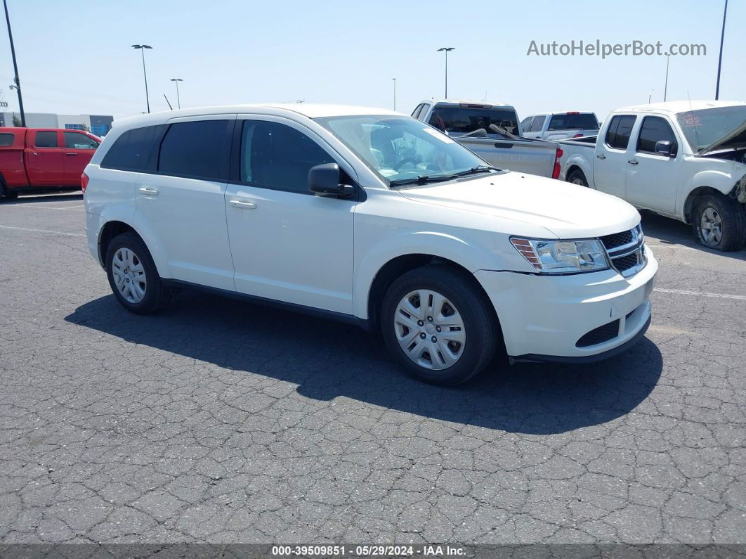 2015 Dodge Journey American Value Pkg White vin: 3C4PDCAB4FT715203