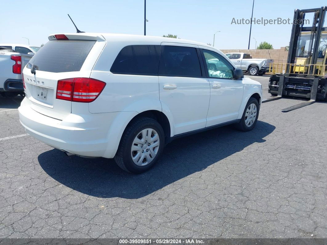 2015 Dodge Journey American Value Pkg White vin: 3C4PDCAB4FT715203